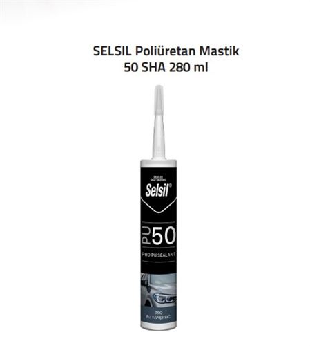 POLİÜRETAN MASTİK 50 SHA SİYAH - SELSİL (280ml) (K-25)